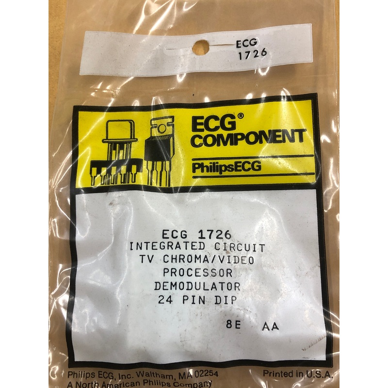 ECG1726 IC TV CHROMA VIDEO PROCESSOR DEM