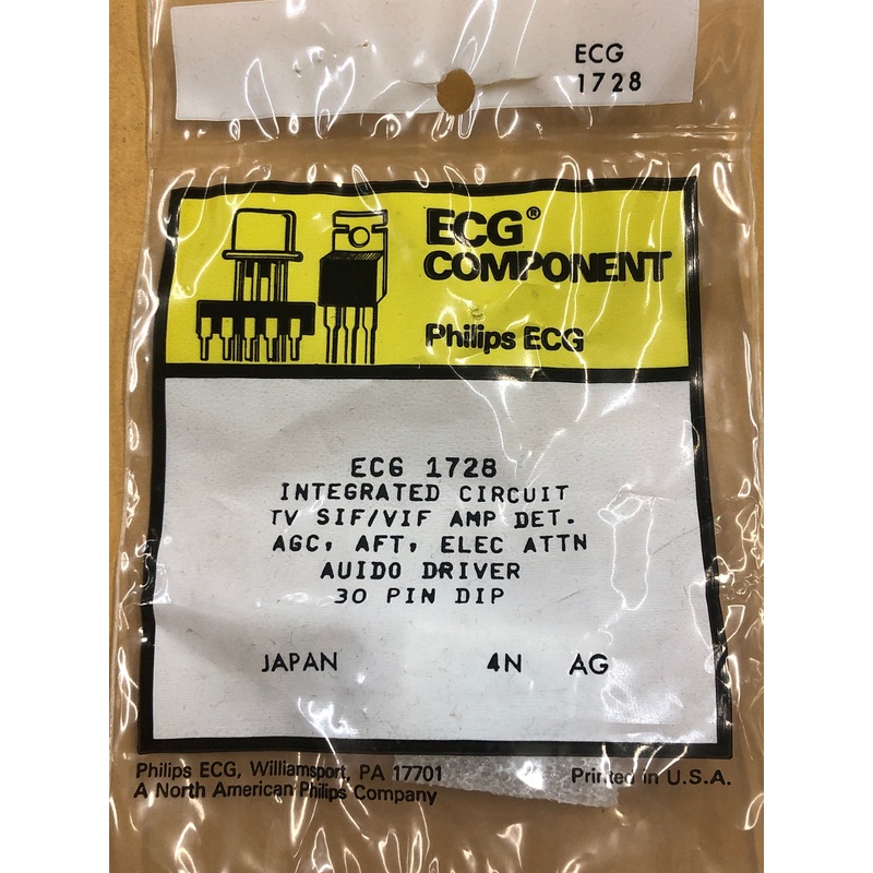 ECG1728 IC VCR VIF SIF