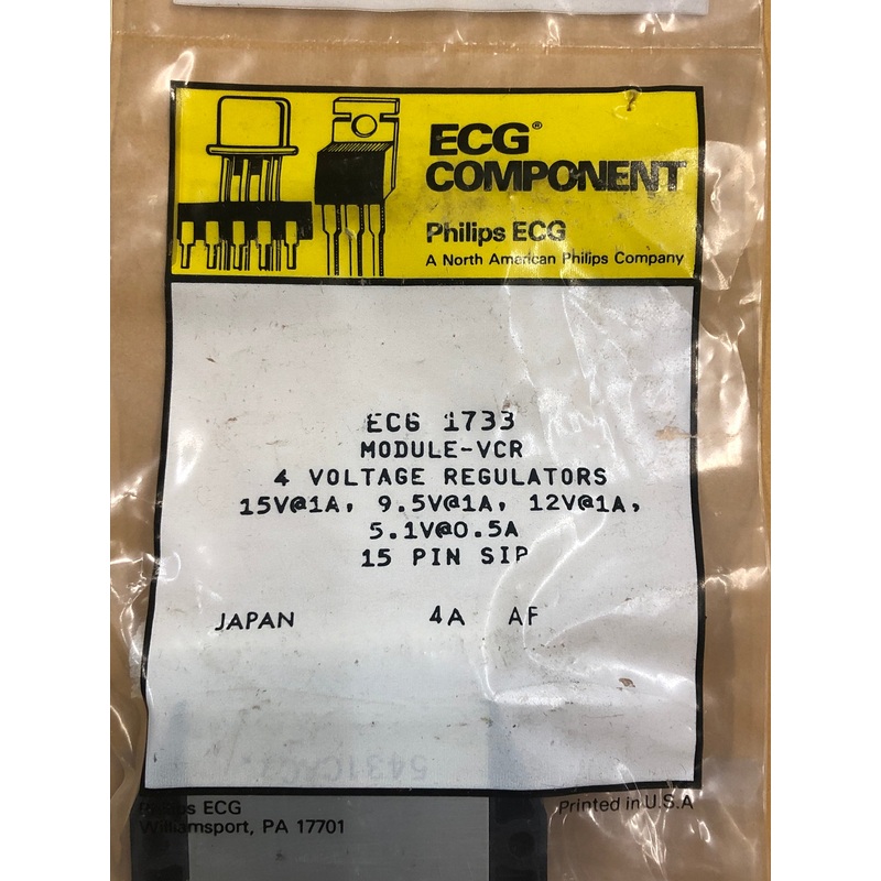 ECG1733 MOD OUTPUT VLTG REG