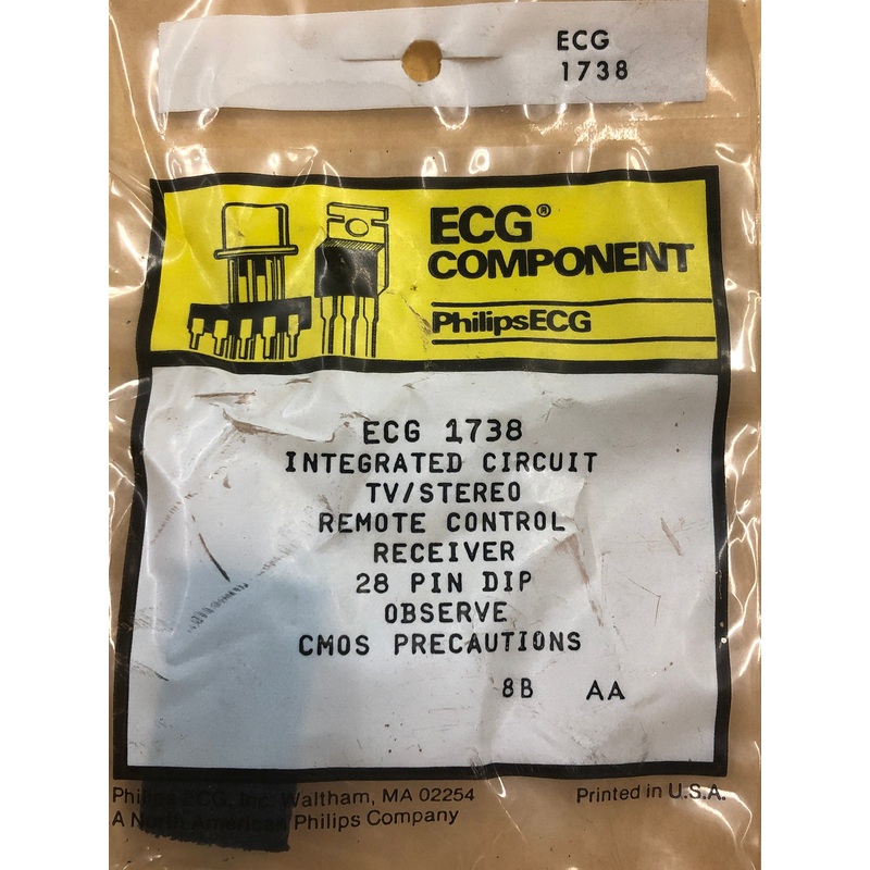 ECG1738 IC TV REMOTE CONTROL RECR