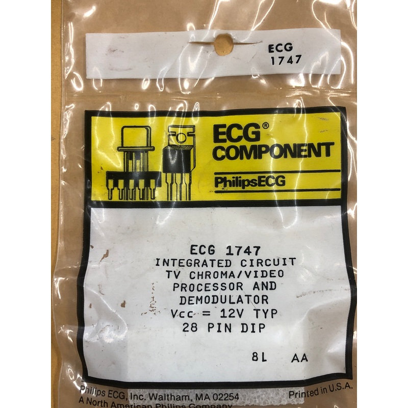 ECG1747 IC TV VIDEO CKT