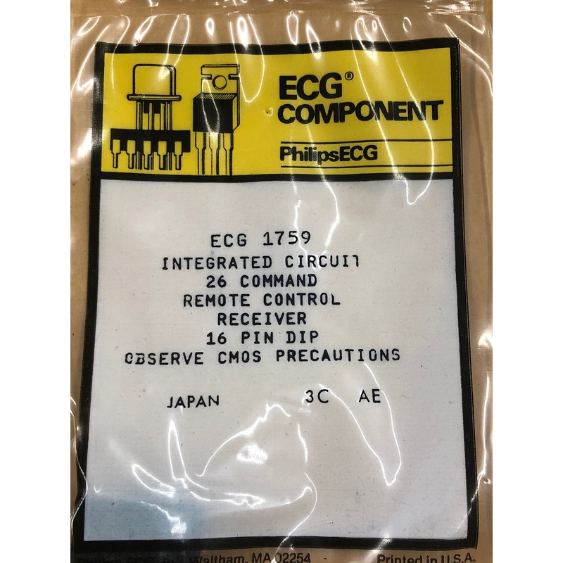 ECG1759 IV TV REMOTE CTRL RECVR