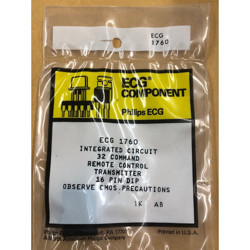 ECG1760 IC COMMAND REMOTE CONTROL TRANSM