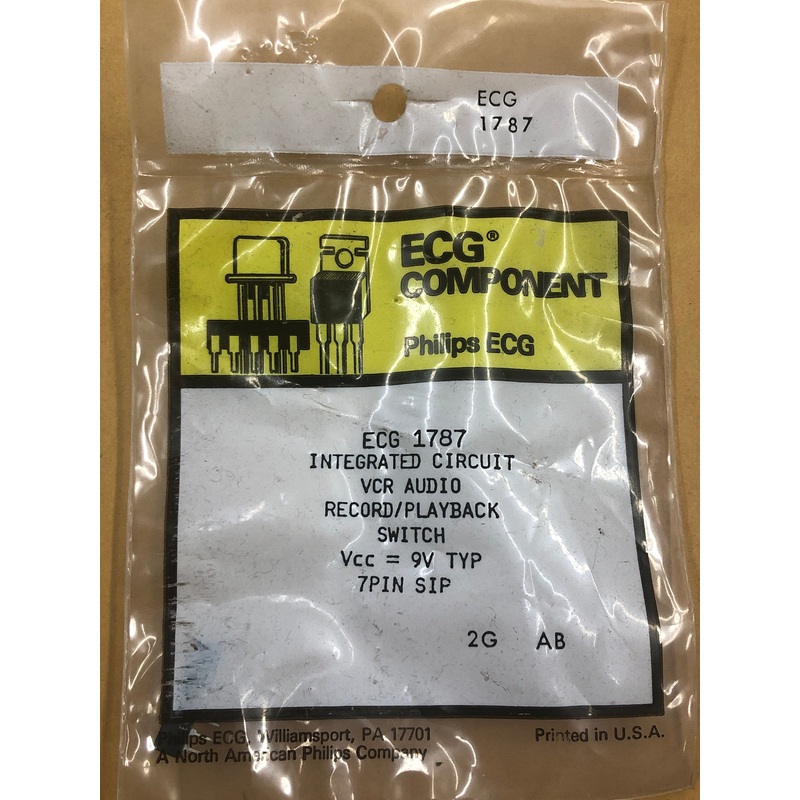 ECG1787 IC VCR REC PLAY SWITCH
