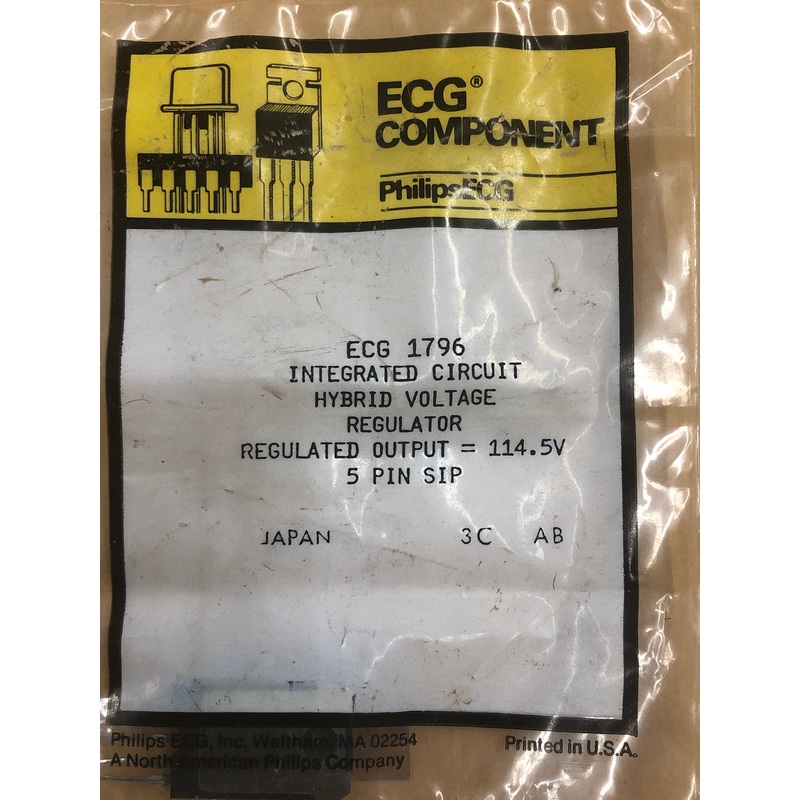 ECG1796 IC TV HYBRID VLTG REG