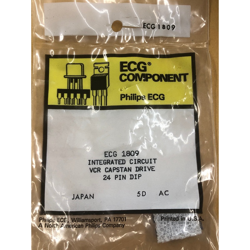 ECG1809 IC VCR MOTOR DRIVER CKT