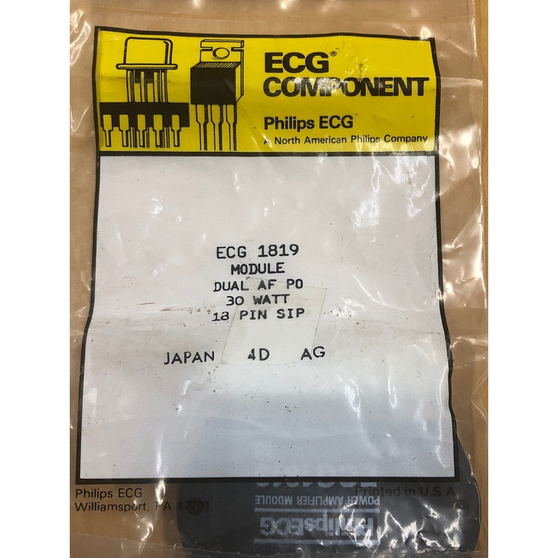 ECG1819 MOD CH AF PWR AMP