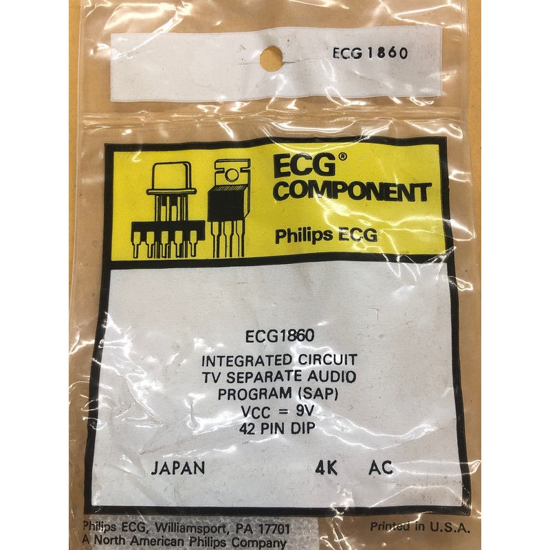 ECG1860 IC TV AUDIO MPX SYS