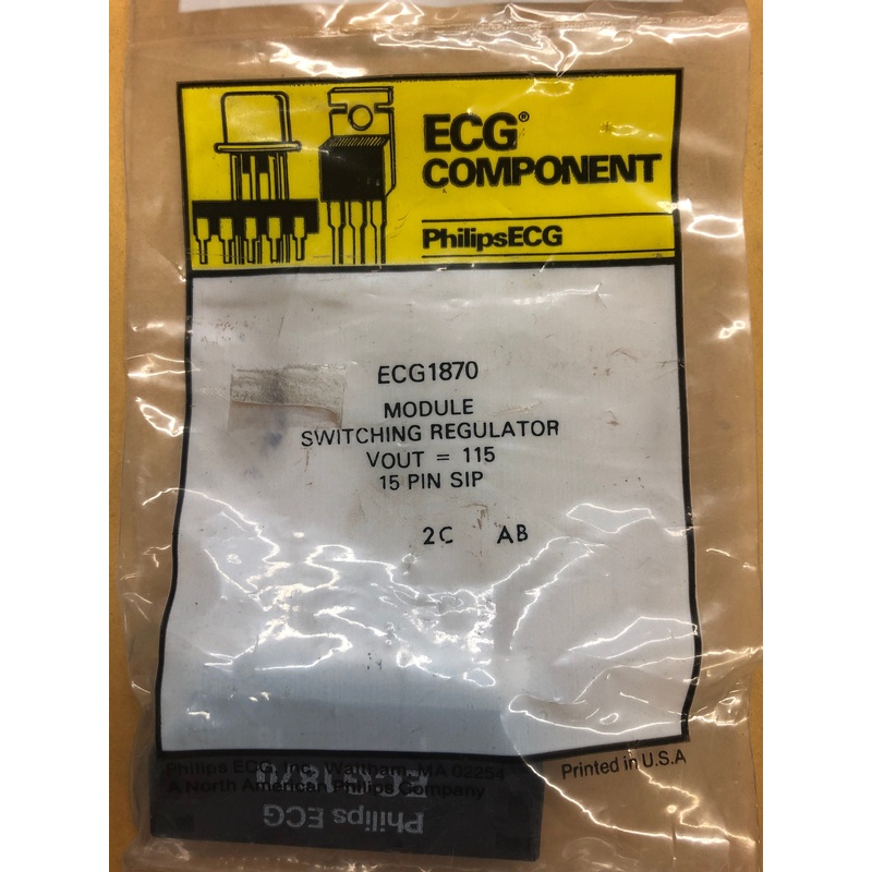 ECG1870 IC Module, Color TV Switching Regulator