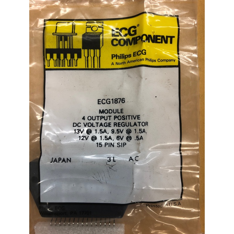 ECG1876 MOD OUTPUT REGULATOR