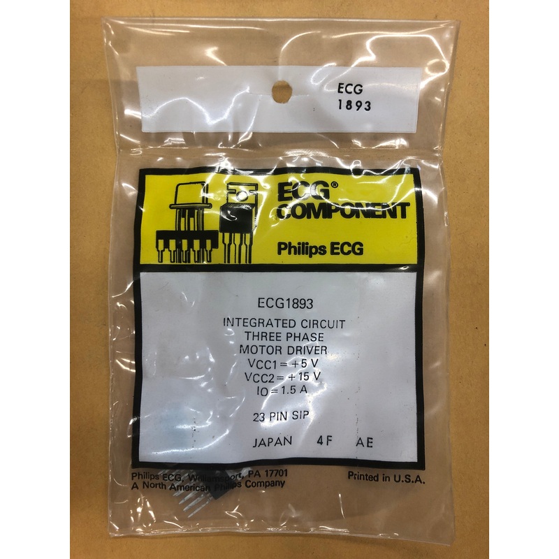 ECG1893 IC THREE PHASE MOTOR DRIVER