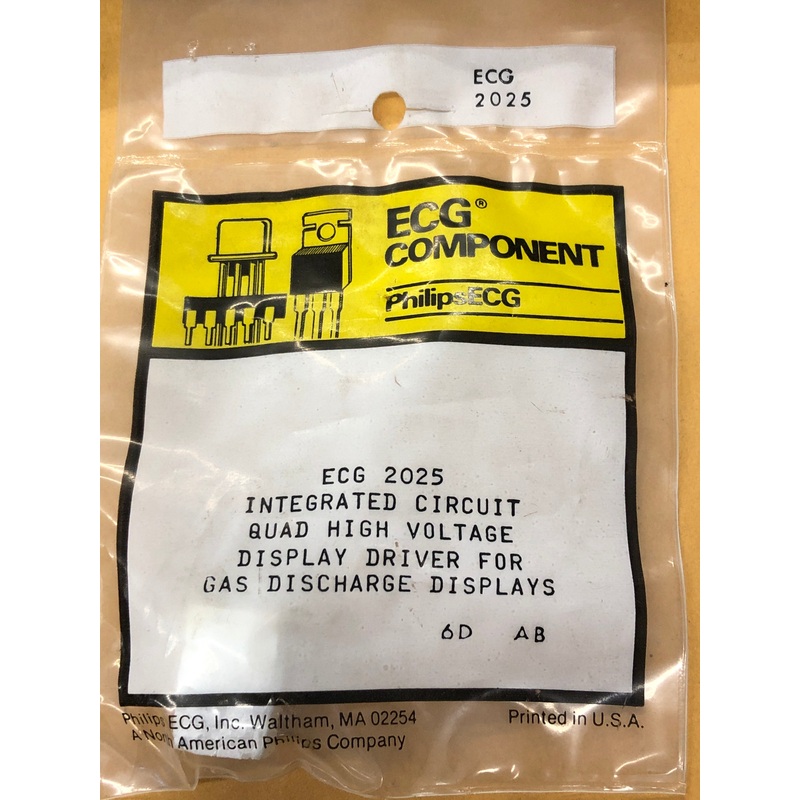 ECG2025 IC QUAD HV DISPLAY DR