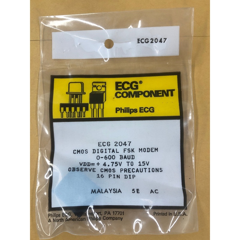 ECG2047 CMOS DIGITAL FSK MDEM