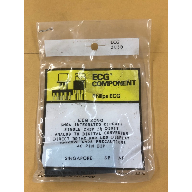 ECG2050 IC CMOS SINGLE CHIP