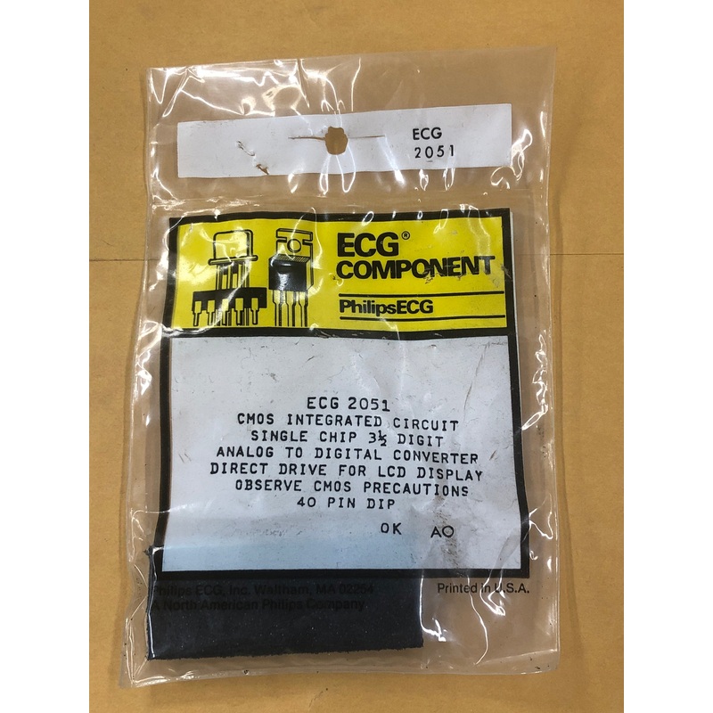 ECG2051 IC CMOS SINGLE CHIP LCD