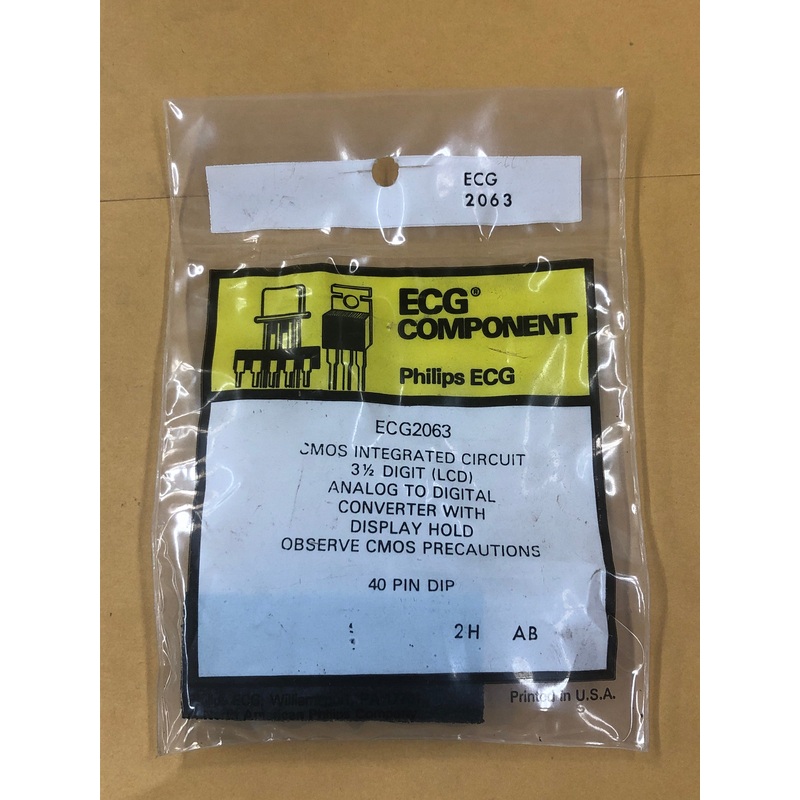 ECG2063 IC CMOS DIGIT ANALOG TO DIGITAL