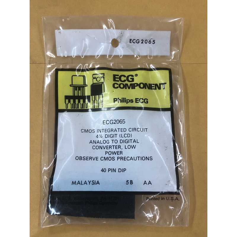 ECG2065 IC CMOS DIGIT ANALOG TO DIGITAL