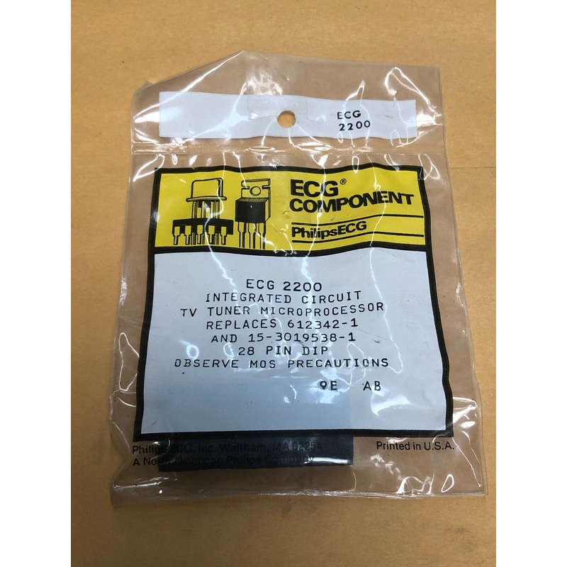 ECG2200 IC TV TUNER MICROPROCESSOR
