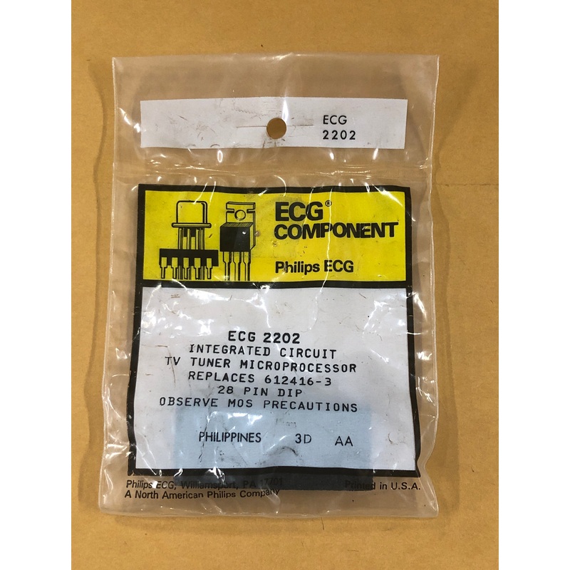 ECG2202 IC TV TUNER MICROPROCESSOR