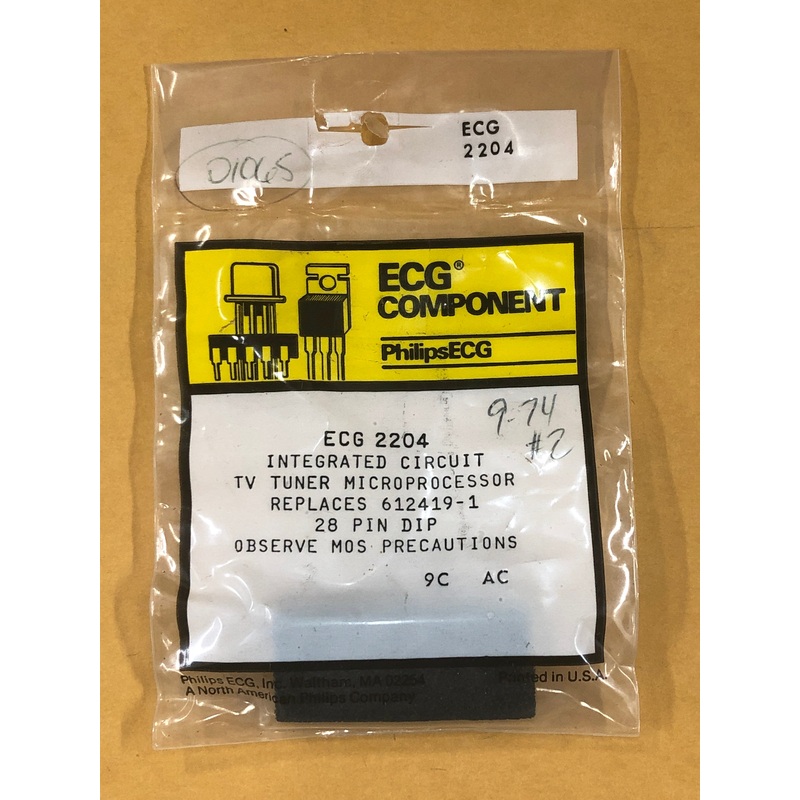 ECG2204 IC TV TUNER MICROPROCESSOR