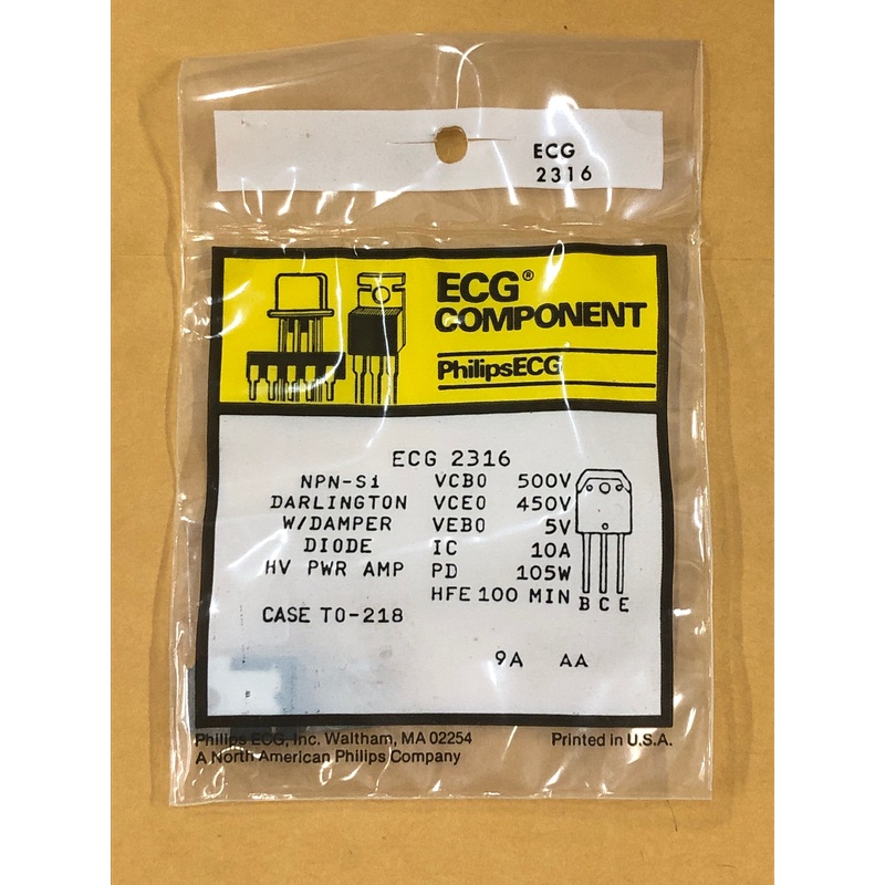 ECG2316 T NPN SI DARLINGTON