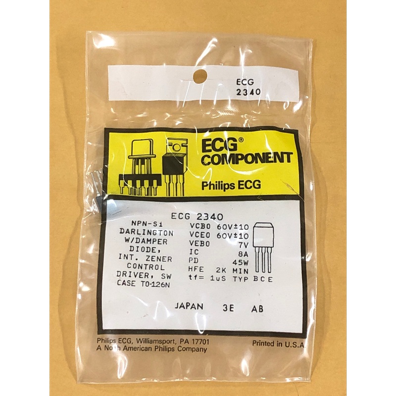 ECG2340 T NPN SI DARLINGTON