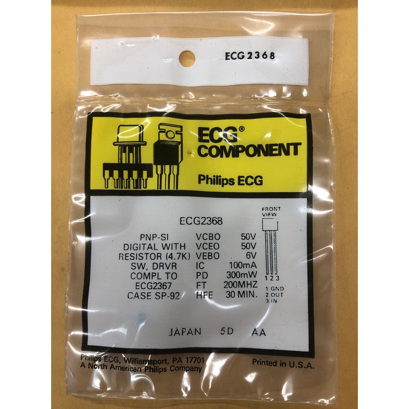 ECG2368 T PNP SI DIGITAL