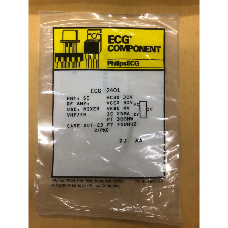 ECG2401 T PNP SI RF AMP SRF MOUNT