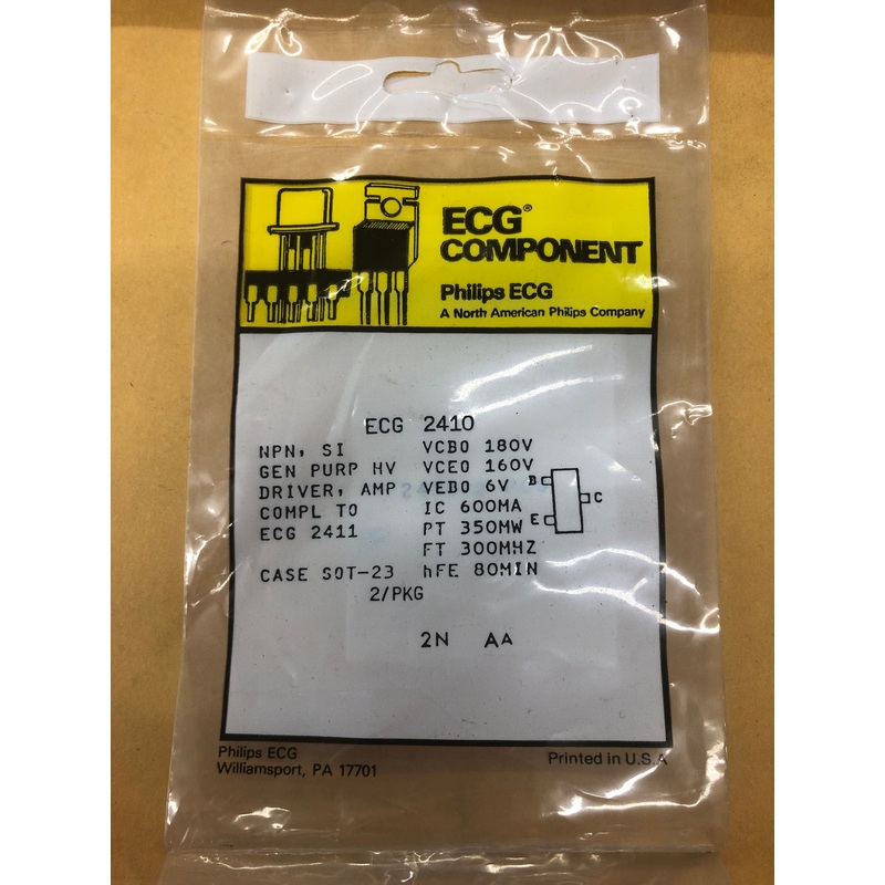 ECG2410 T NPN SI HI VLTG AMP