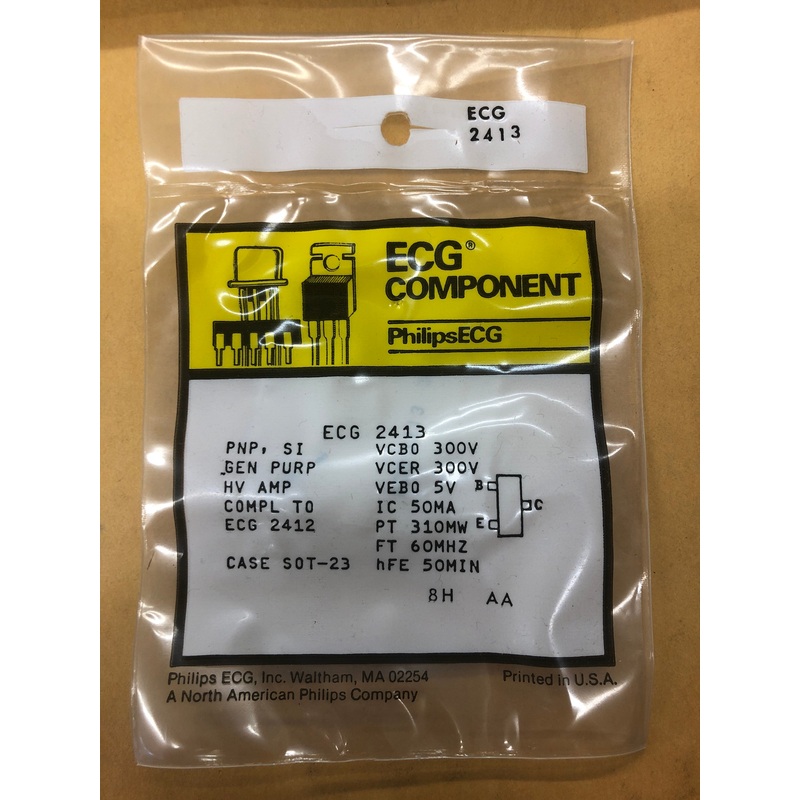 ECG2413 T PNP SI HI VLTG AMP