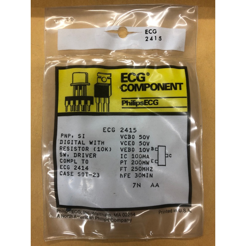 ECG2415 T PNP SI WITH RES