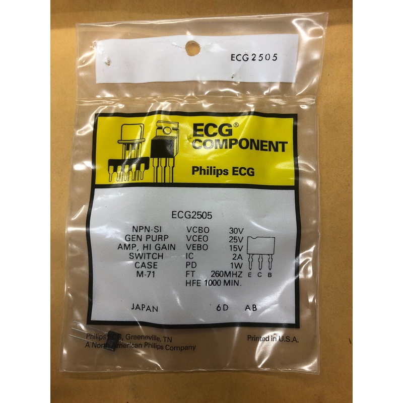 ECG2505 T NPN SI GEN PURP AMP