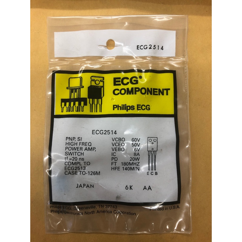 ECG2514 T NPN SI HI CURRENT SW