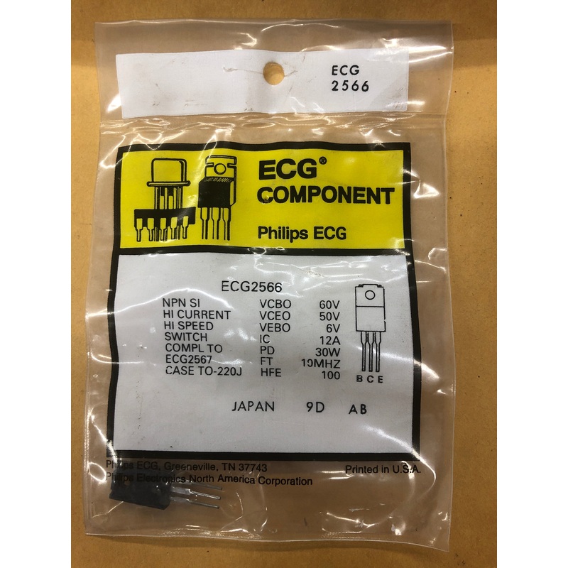 ECG2566 T NPN SI HI CURRENT SPEED