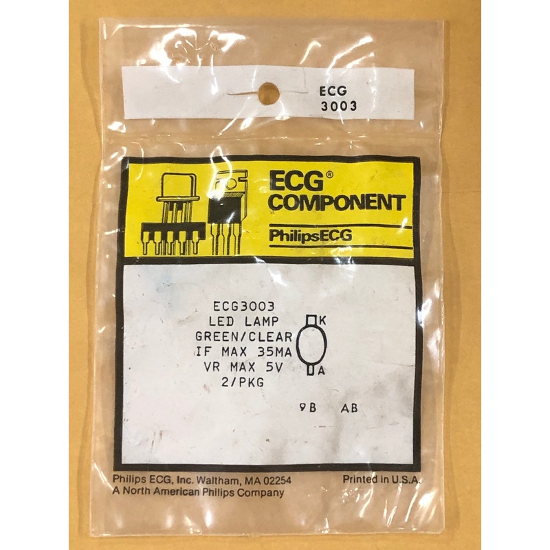 ECG3003 LED GRN LO PROFILE