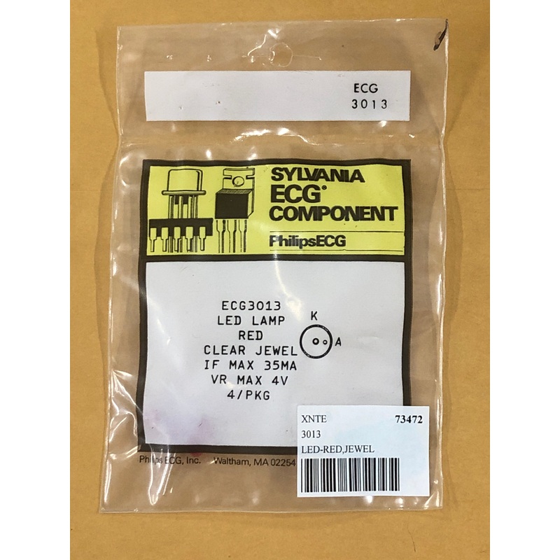 ECG3013 LED RED JEWEL