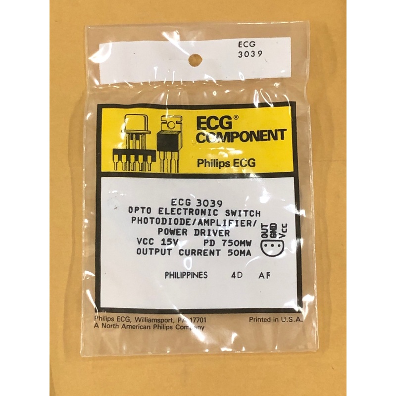 ECG3039 OPTOELECTRONIC SWITCH LIGHT DET
