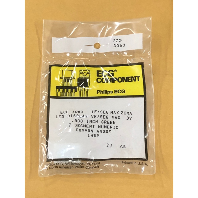 ECG3063 LED DISPLAY GREEN