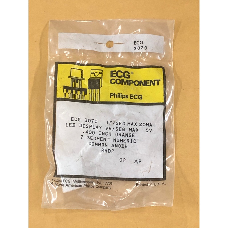 ECG3070 LED DISPLAY ORANGE