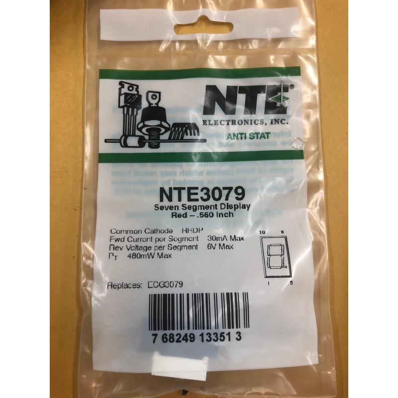 ECG3079 LED DISPLAY RED