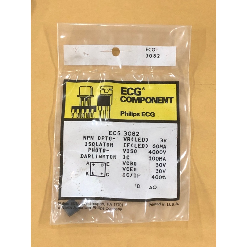 ECG3082 OPTOISOLATOR TRANS