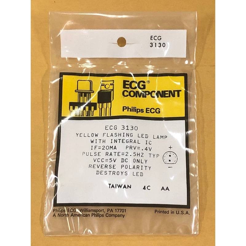 ECG3130 LED FLASHING YELLOW