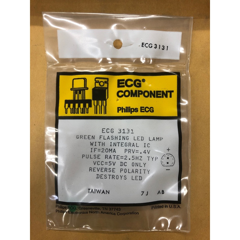 ECG3131 LED FLASHING GREEN