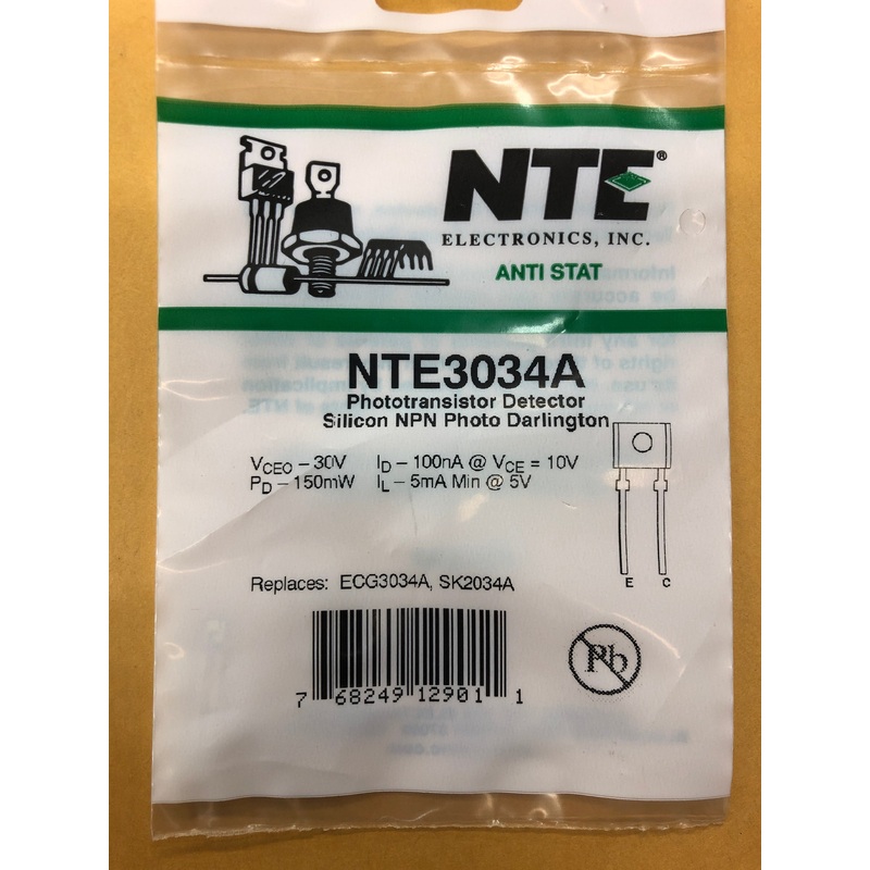 NTE3034A T NPN PHOTO LIGHT DET