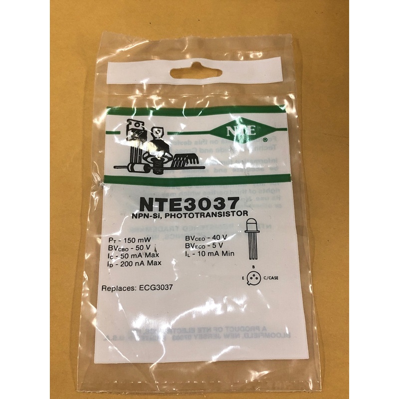 NTE3037 NPN SI PHOTOTRANS LT DET