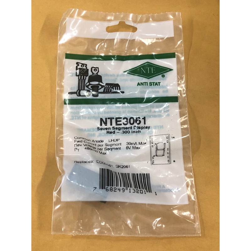 NTE3061 LED DISPLAY RED