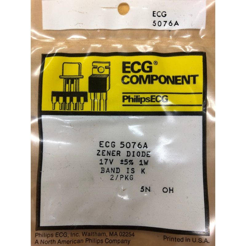 ECG5076A ZENER DIODE