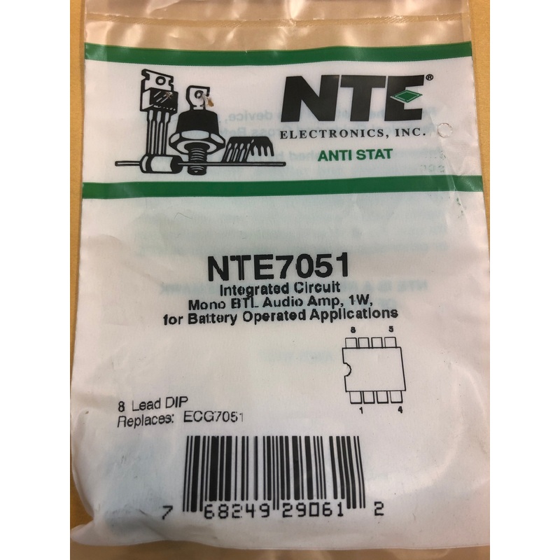 NTE7051 INTEGRATED CIRCUIT