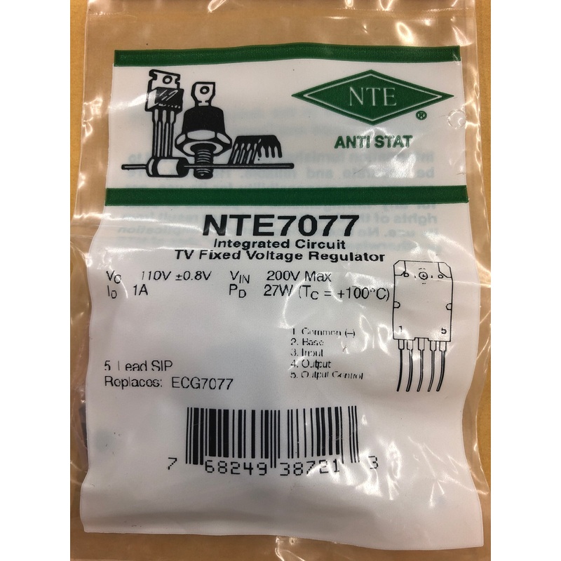 NTE7077 INTEGRATED CIRCUIT