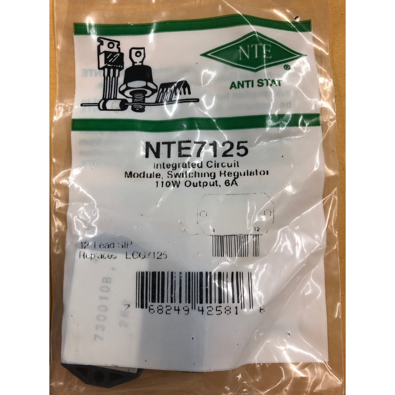 NTE7125 INTEGRATED CIRCUIT